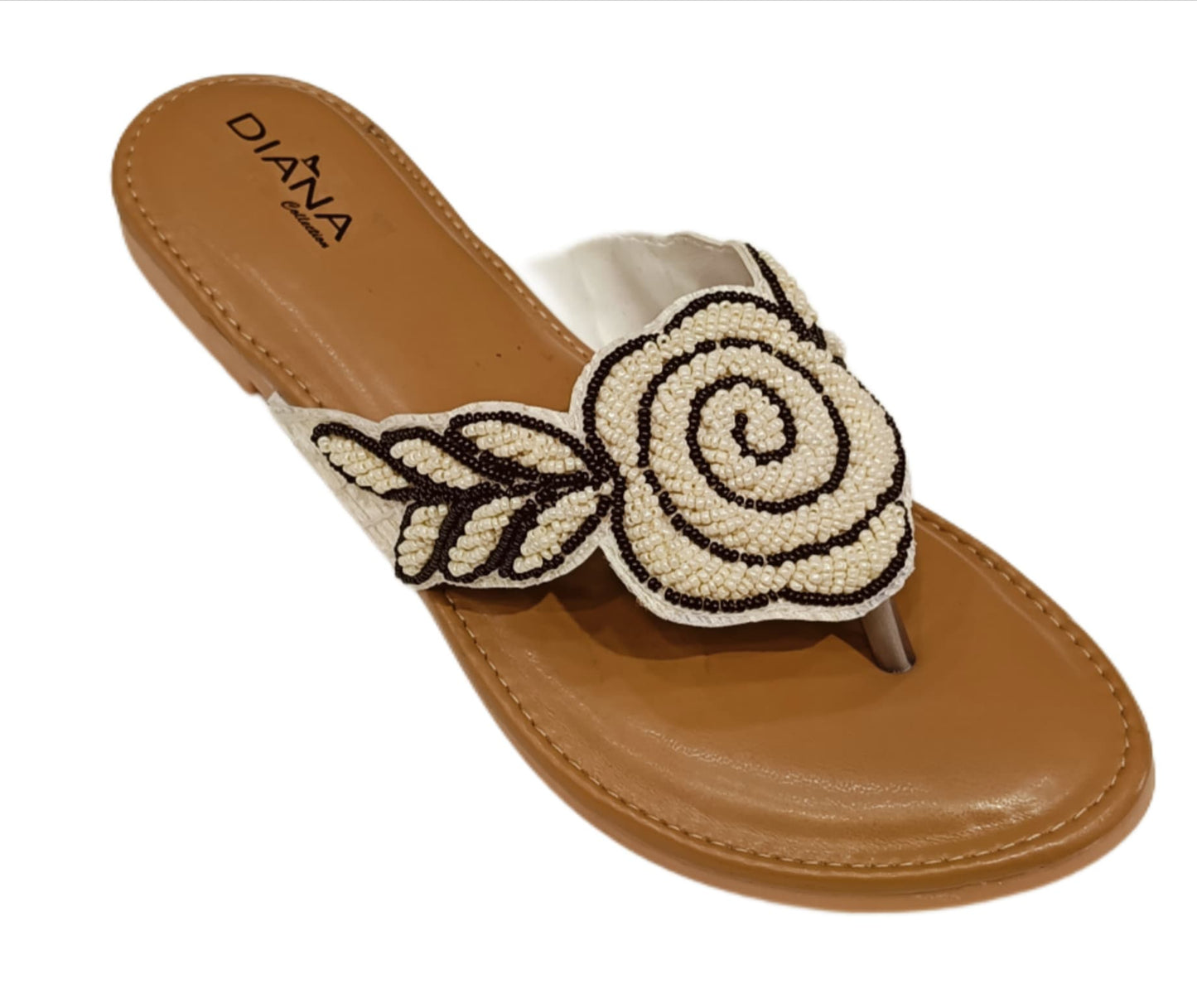 Women's Beaded Rose Embellished Flats (LC-149)
