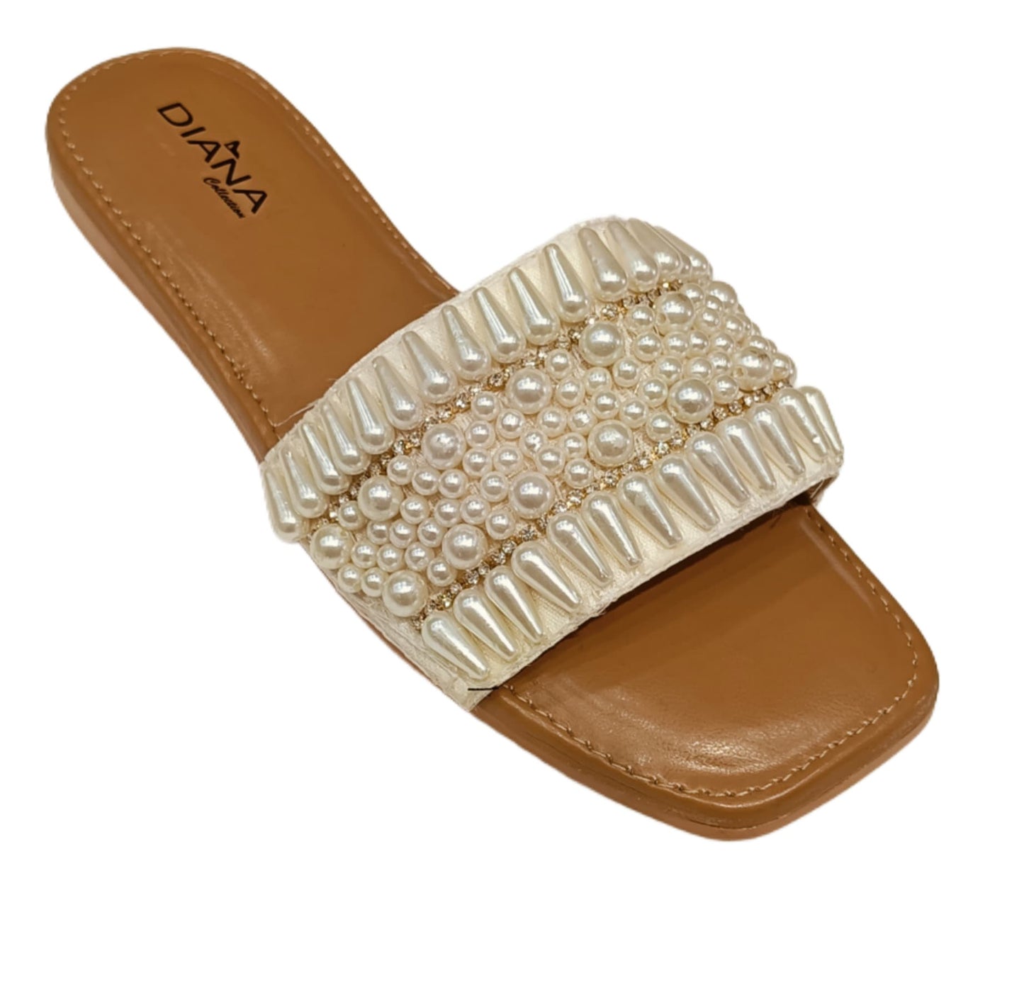 Luxe Pearl Cluster Embellished Slide for Women (LC-158)