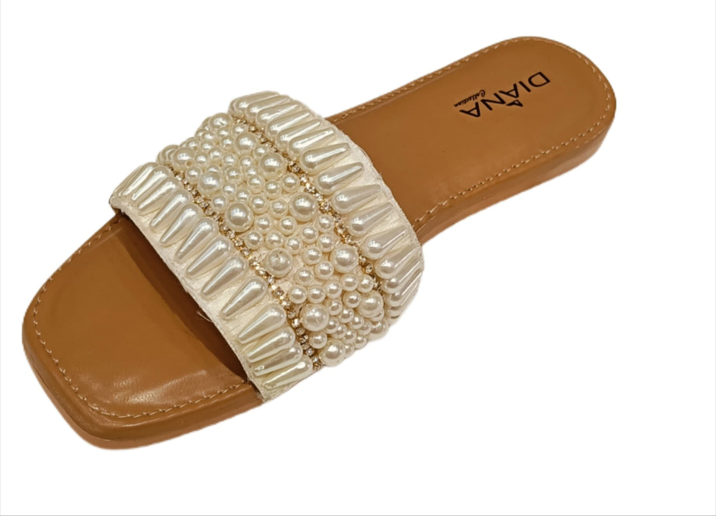 Luxe Pearl Cluster Embellished Slide for Women (LC-158)