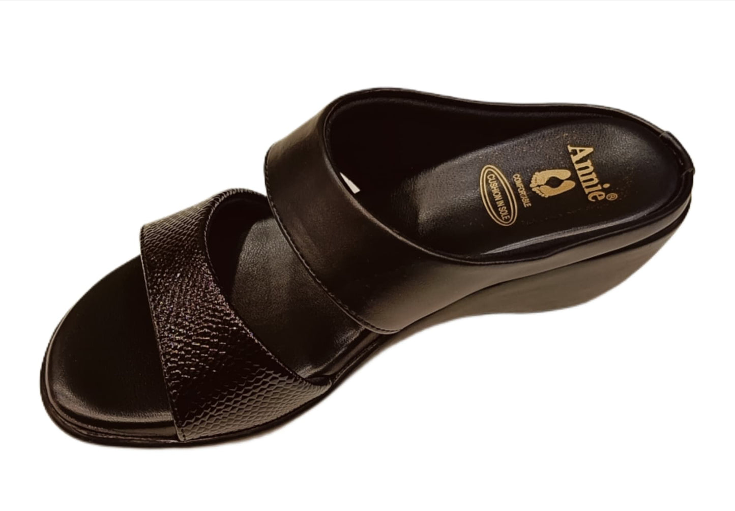 Annie Dual Strap Wedge (7083)