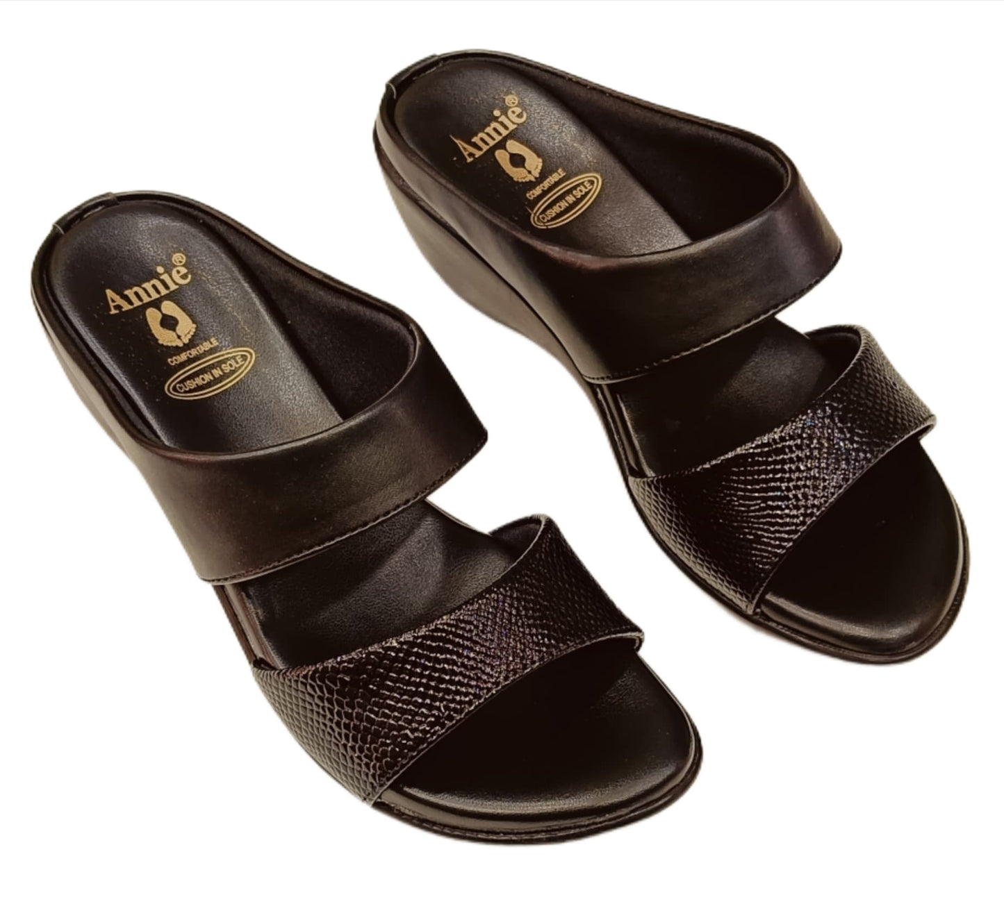 Annie Dual Strap Wedge (7083)