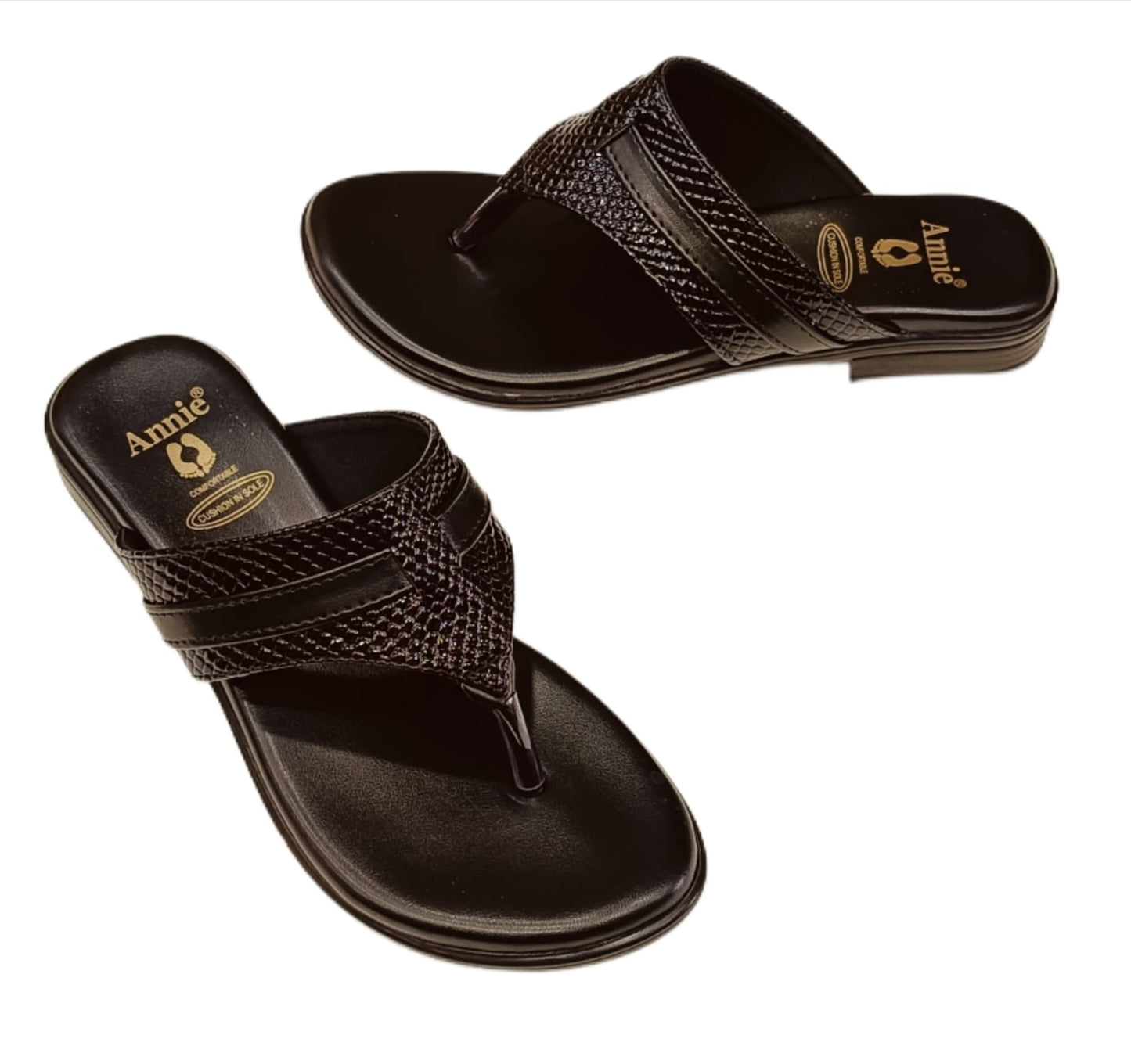 Annie Textured V-Strap Comfort (LC-1052)