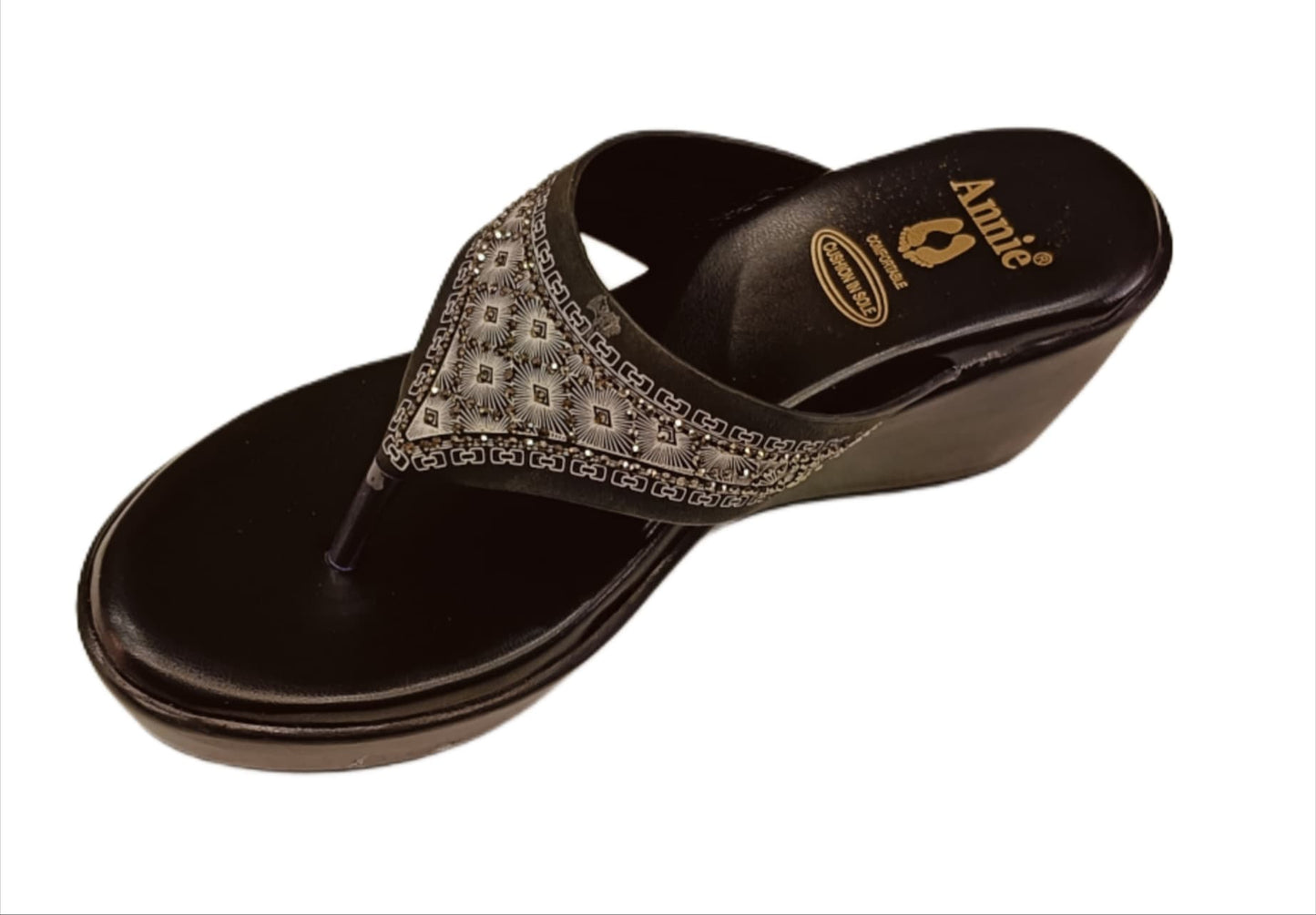 Annie Embroidered Wedge (5988)