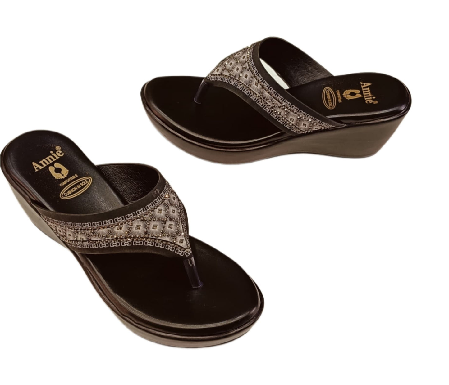 Annie Embroidered Wedge (5988)