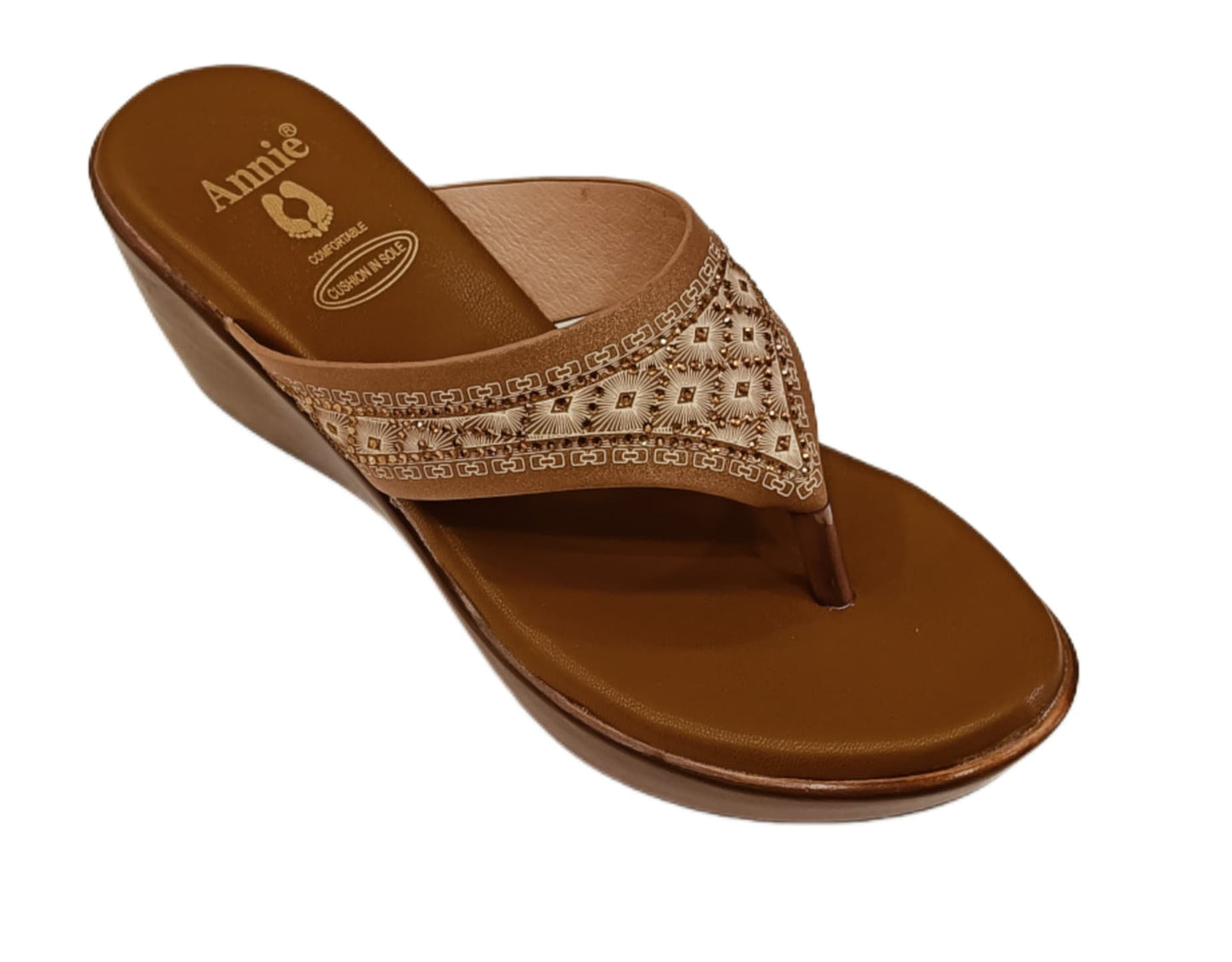 Annie Embroidered Wedge (5988)