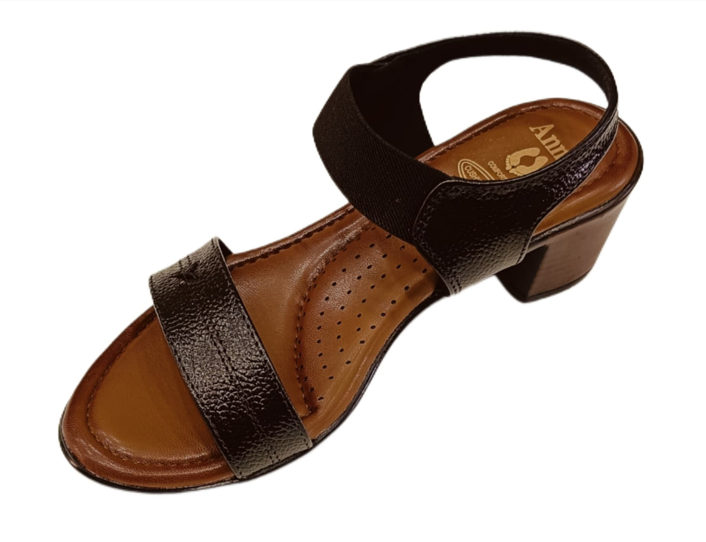 Annie Block Heel Slingback Sandals (8054)