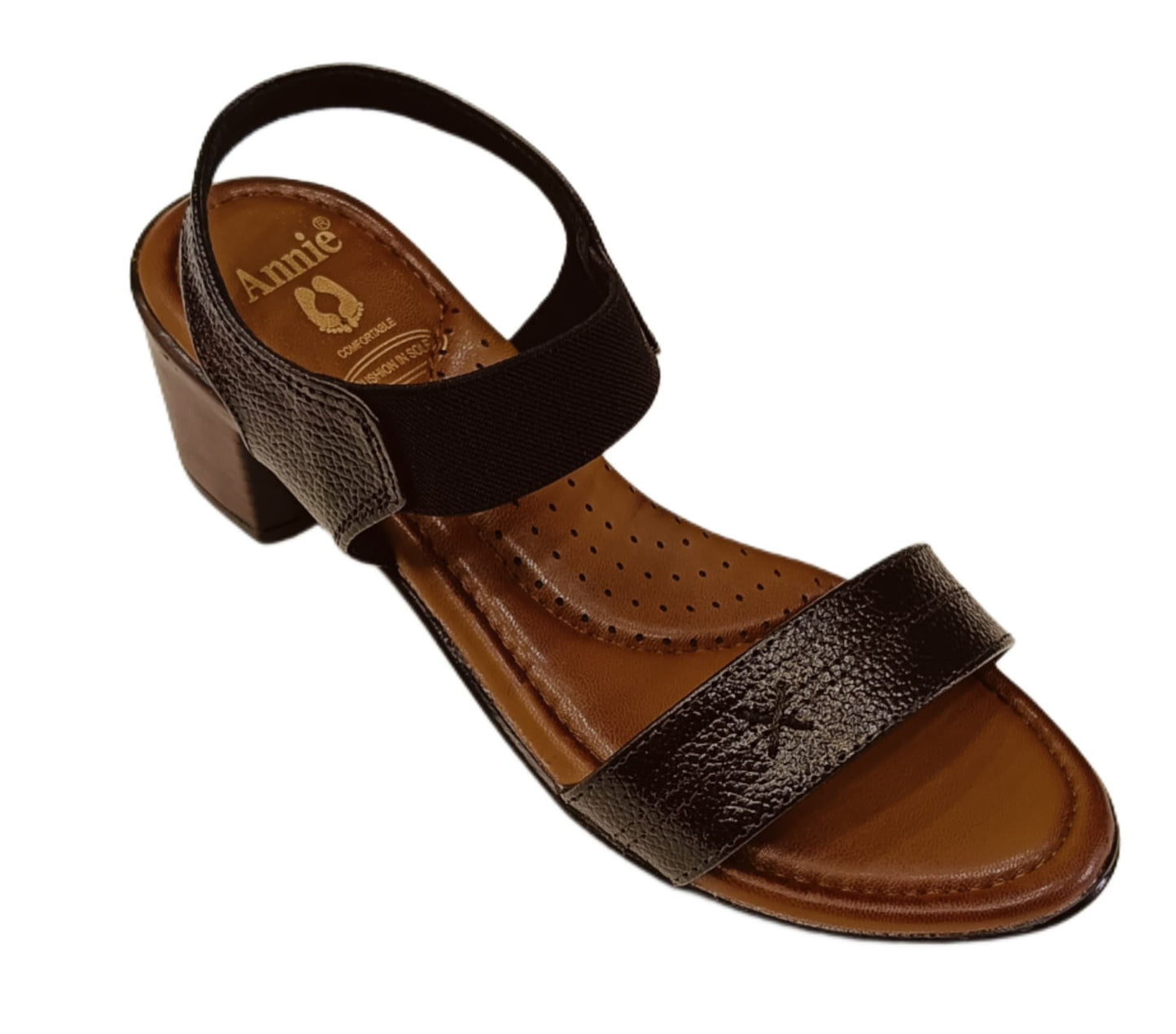 Annie Block Heel Slingback Sandals (8054)