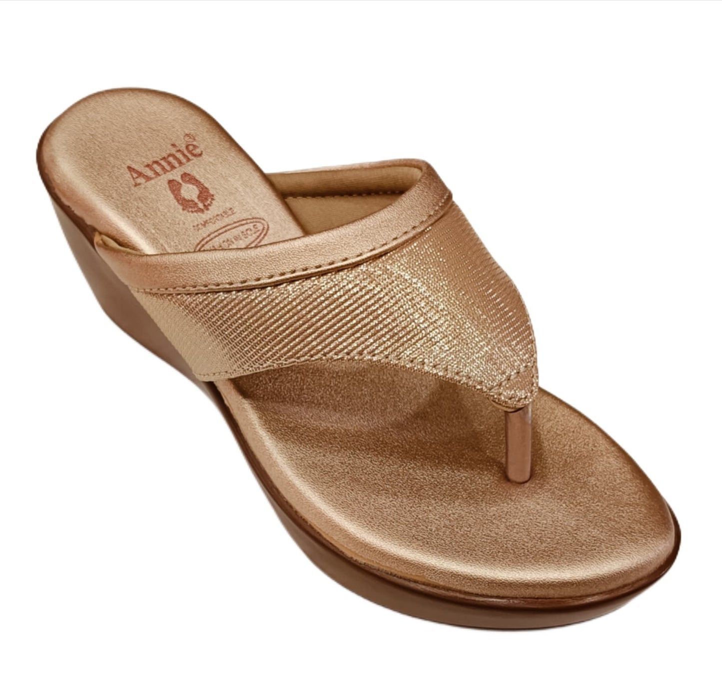 Annie Golden Wedge Toe-Ring heel (5986)