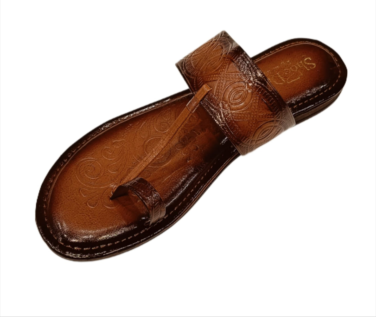 Traditional Kolhapuri Chappal for Women – Handcrafted Ethnic Leather Footwear (LC-2358)
