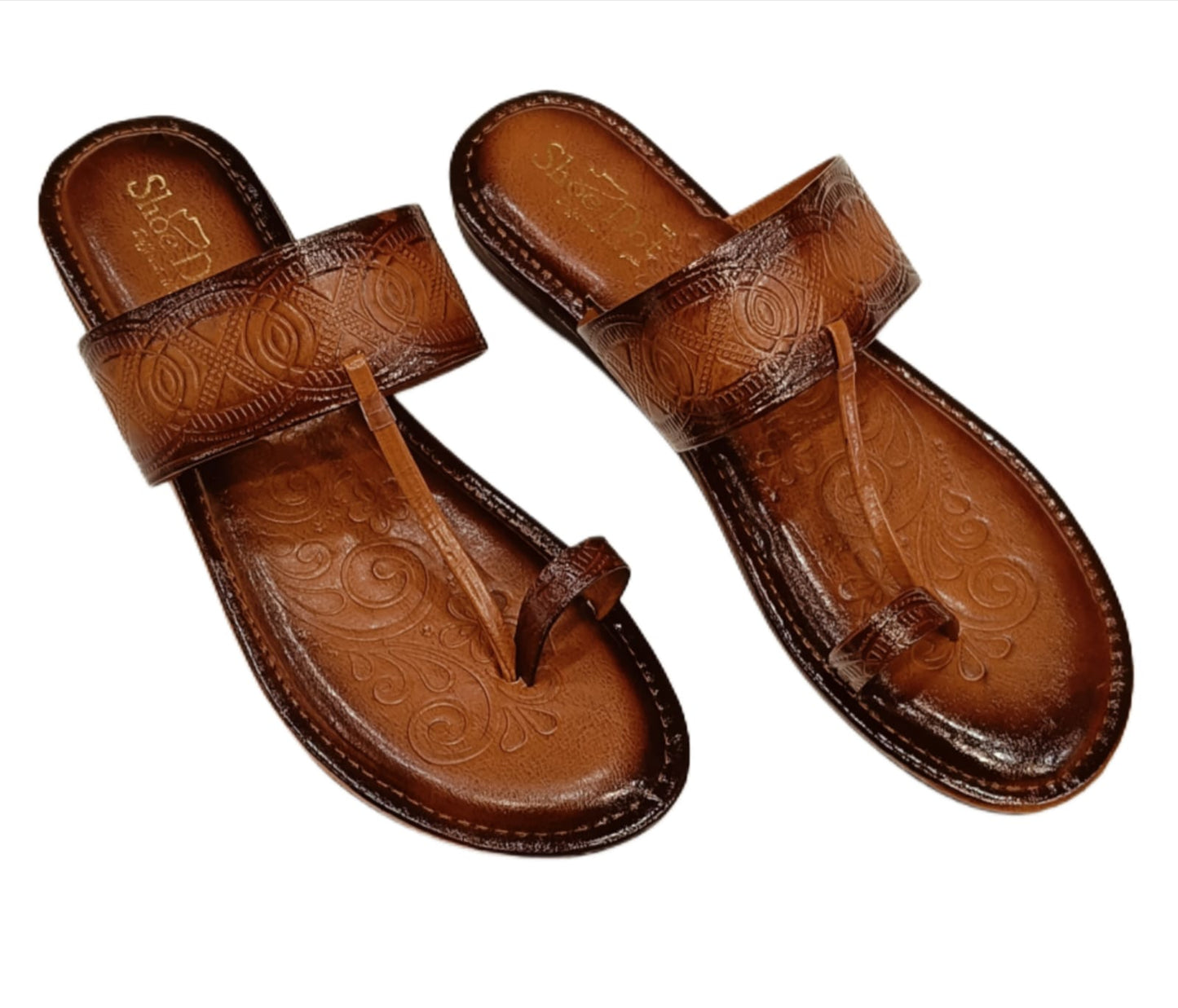 Traditional Kolhapuri Chappal for Women – Handcrafted Ethnic Leather Footwear (LC-2358)
