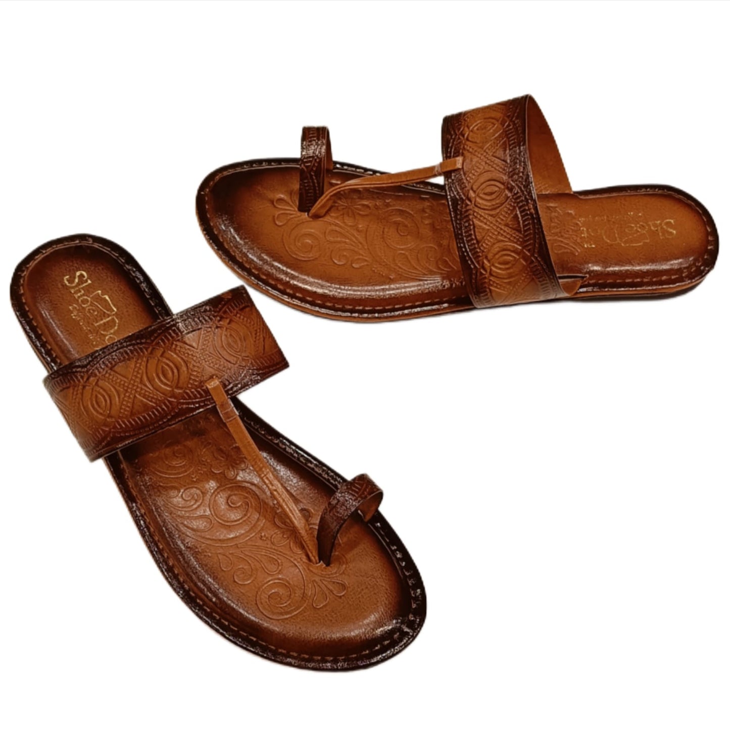 Traditional Kolhapuri Chappal for Women – Handcrafted Ethnic Leather Footwear (LC-2358)