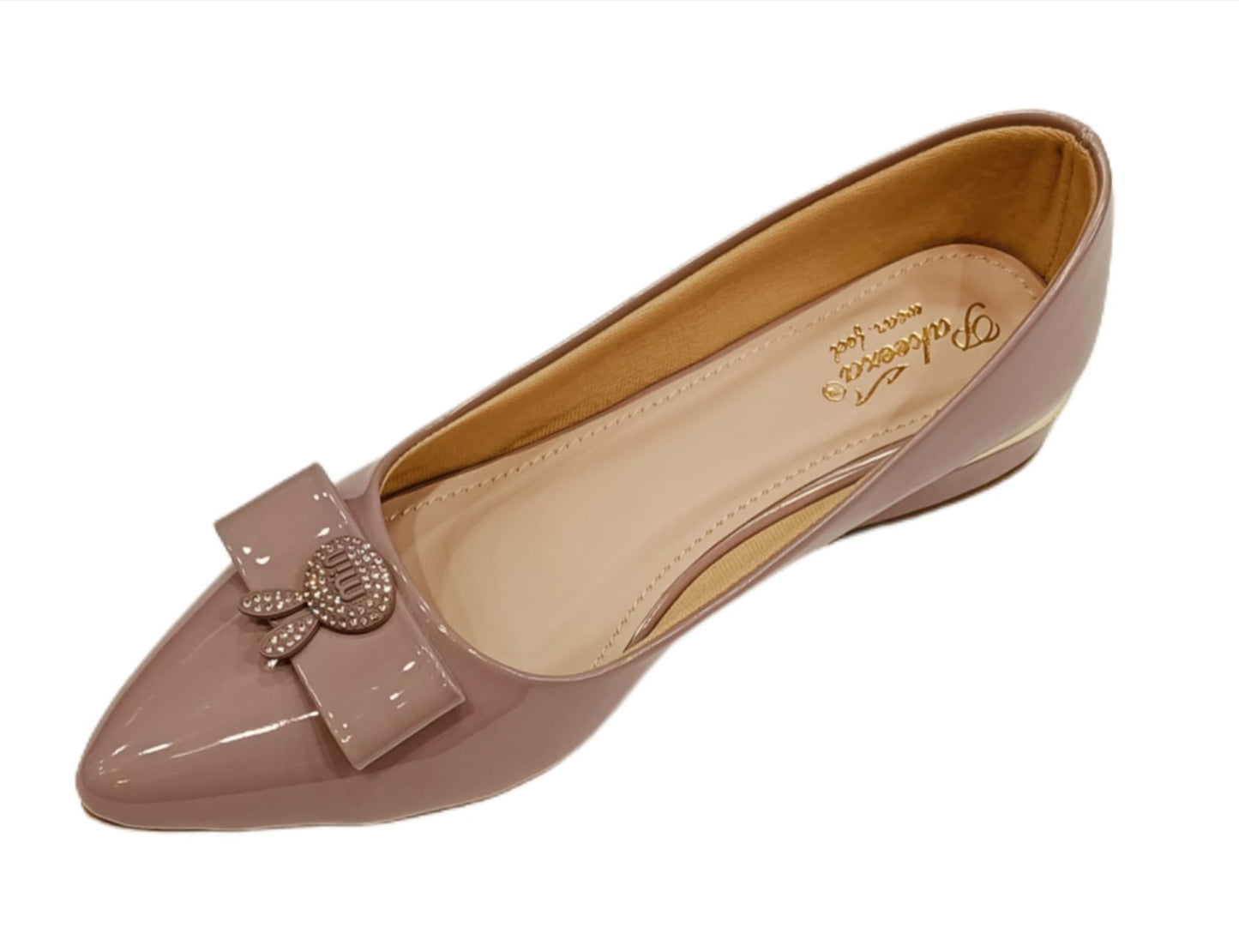 Elegant Patent Bow Ballerina Flats for Women (LB-2004)