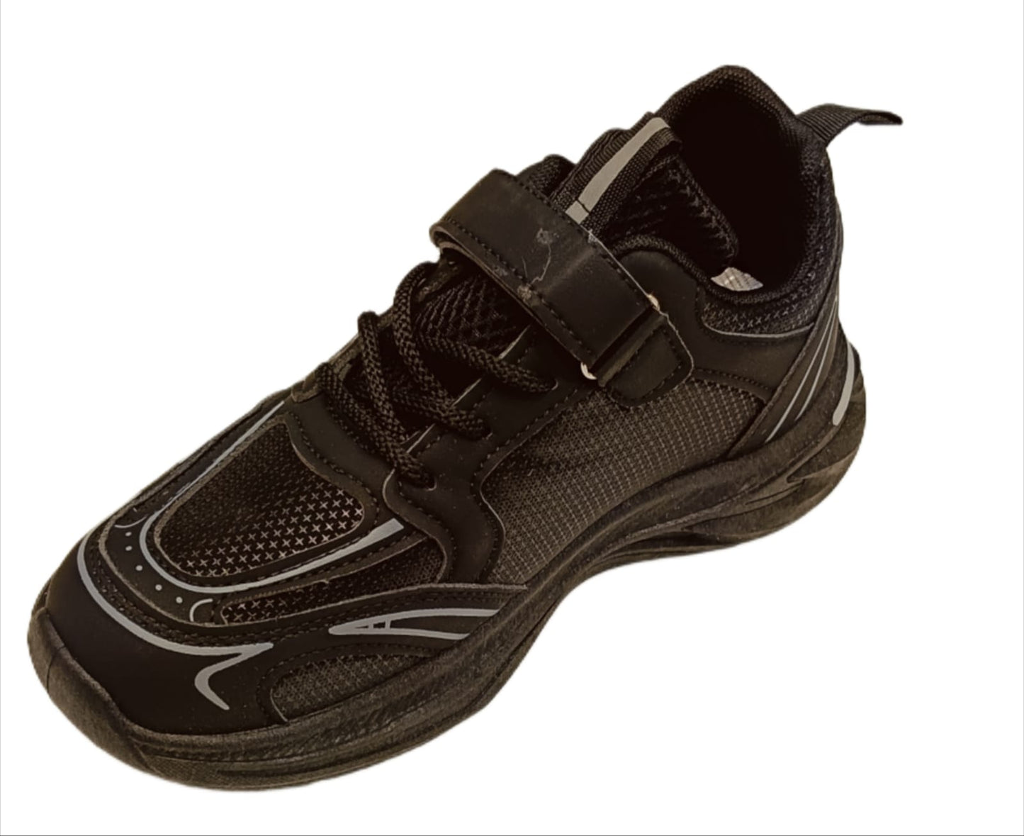 Stylish Sports Sneakers with Velcro Strap & Lace Design – Lightweight, Breathable & Shock-Absorbent (SS-2980)