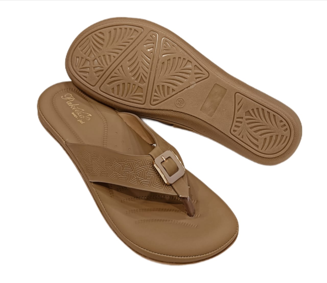 Stylish Buckle Design Comfortable Women’s Slippers (LC-2012)