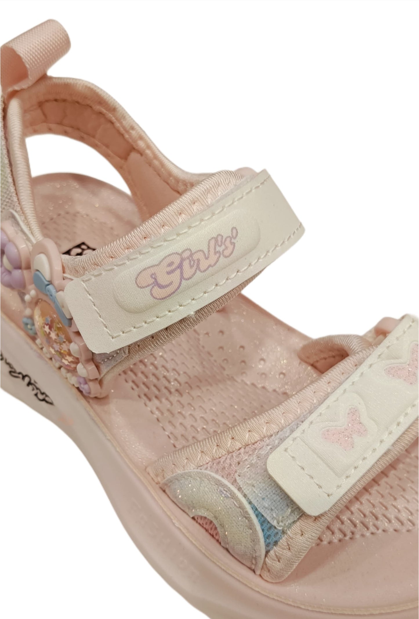 Girls’ Cute Cartoon Design Lightweight Velcro Sandals (KS-3509)