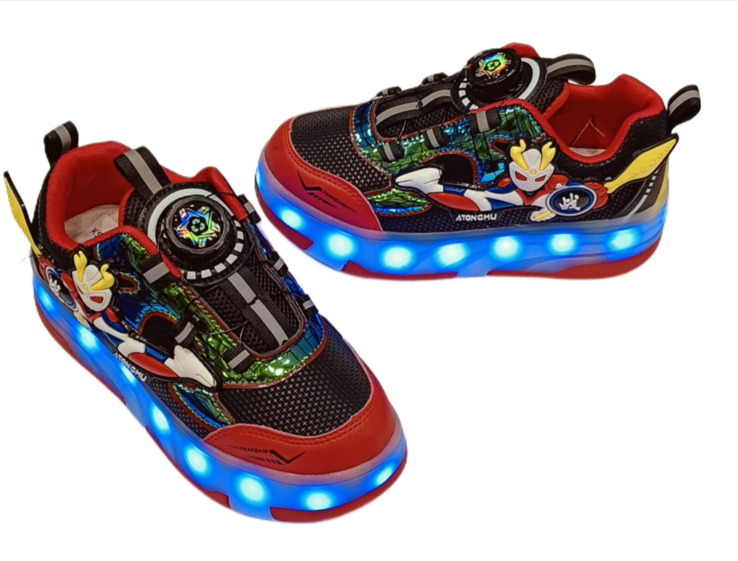Kids’ LED Light-Up Shoes with Detachable Roller Wheels – 16 Modes of chargeable Skating Sneakers (KS-3754)