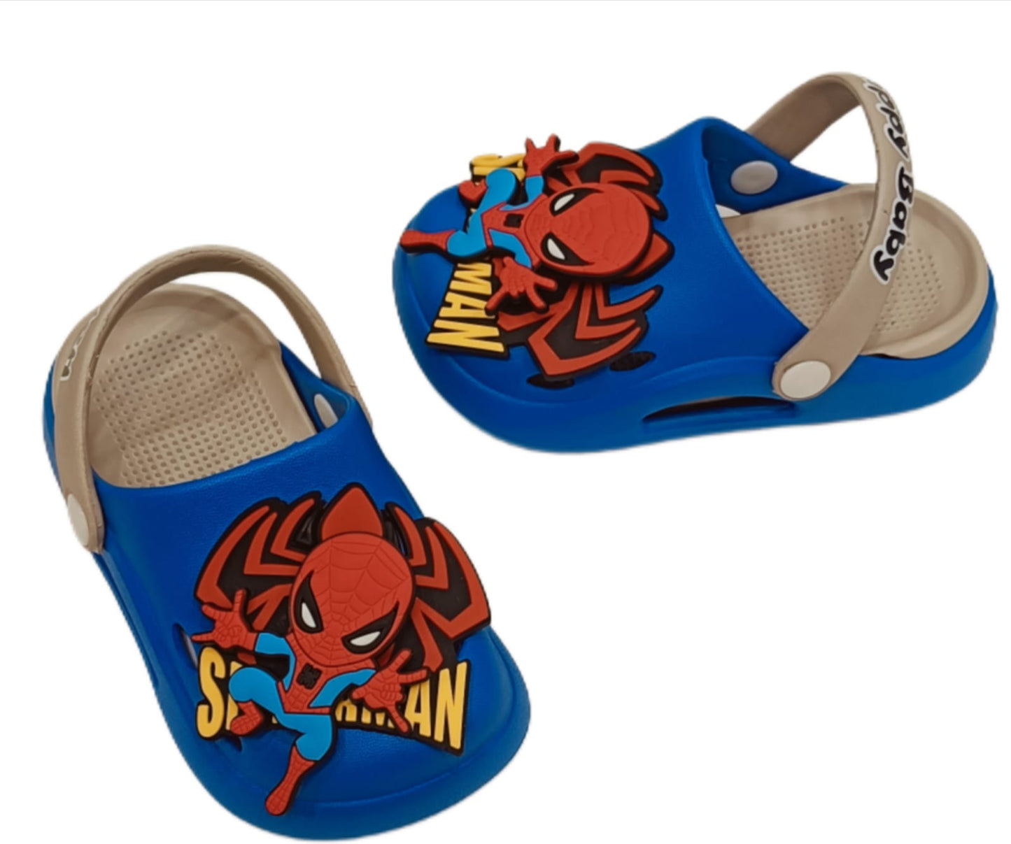 Kids Spider-Man Clogs β 3D Superhero Design | Soft & Lightweight (KC SPIDERMAN)