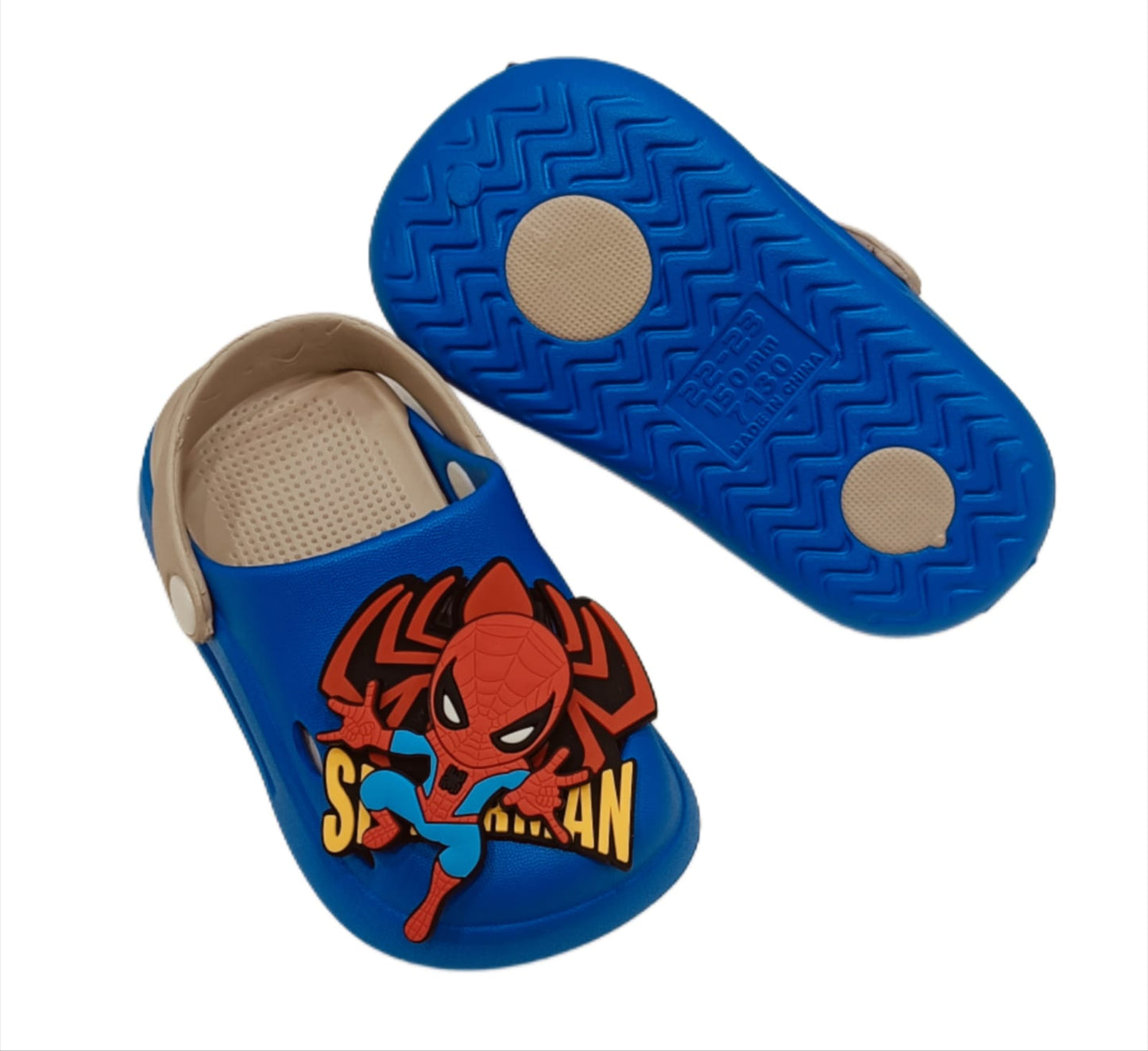 Kids Spider-Man Clogs β 3D Superhero Design | Soft & Lightweight (KC SPIDERMAN)