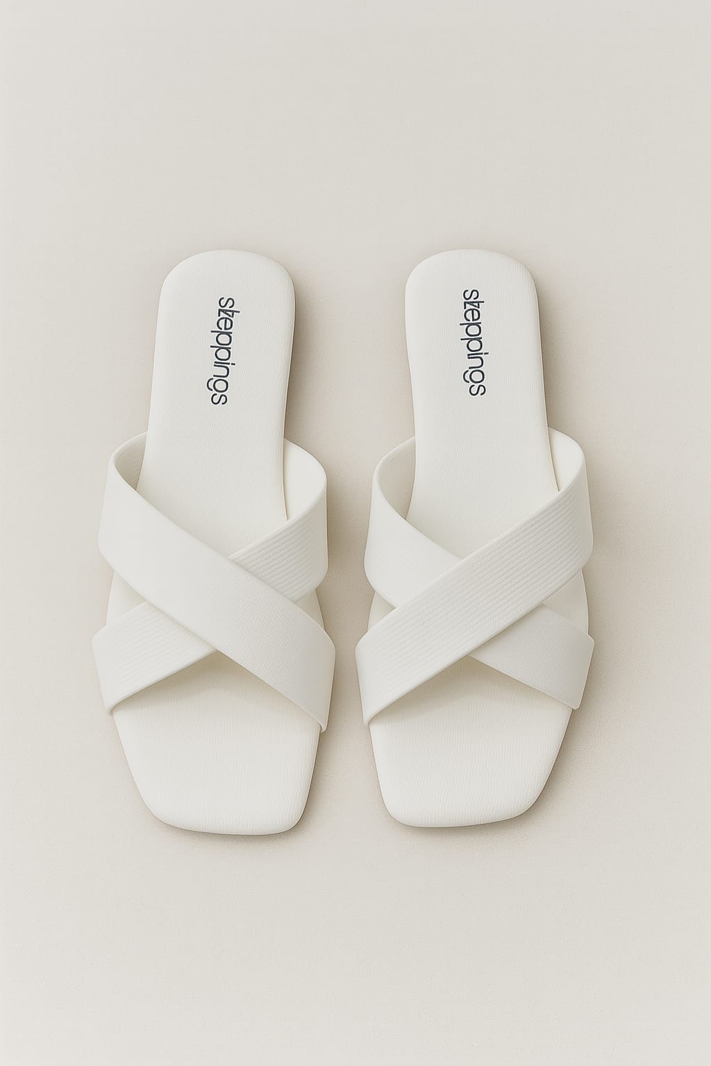 Steppings Women's Criss-Cross Flat Slide Sandals – Minimalist Comfort Footwear (2013)