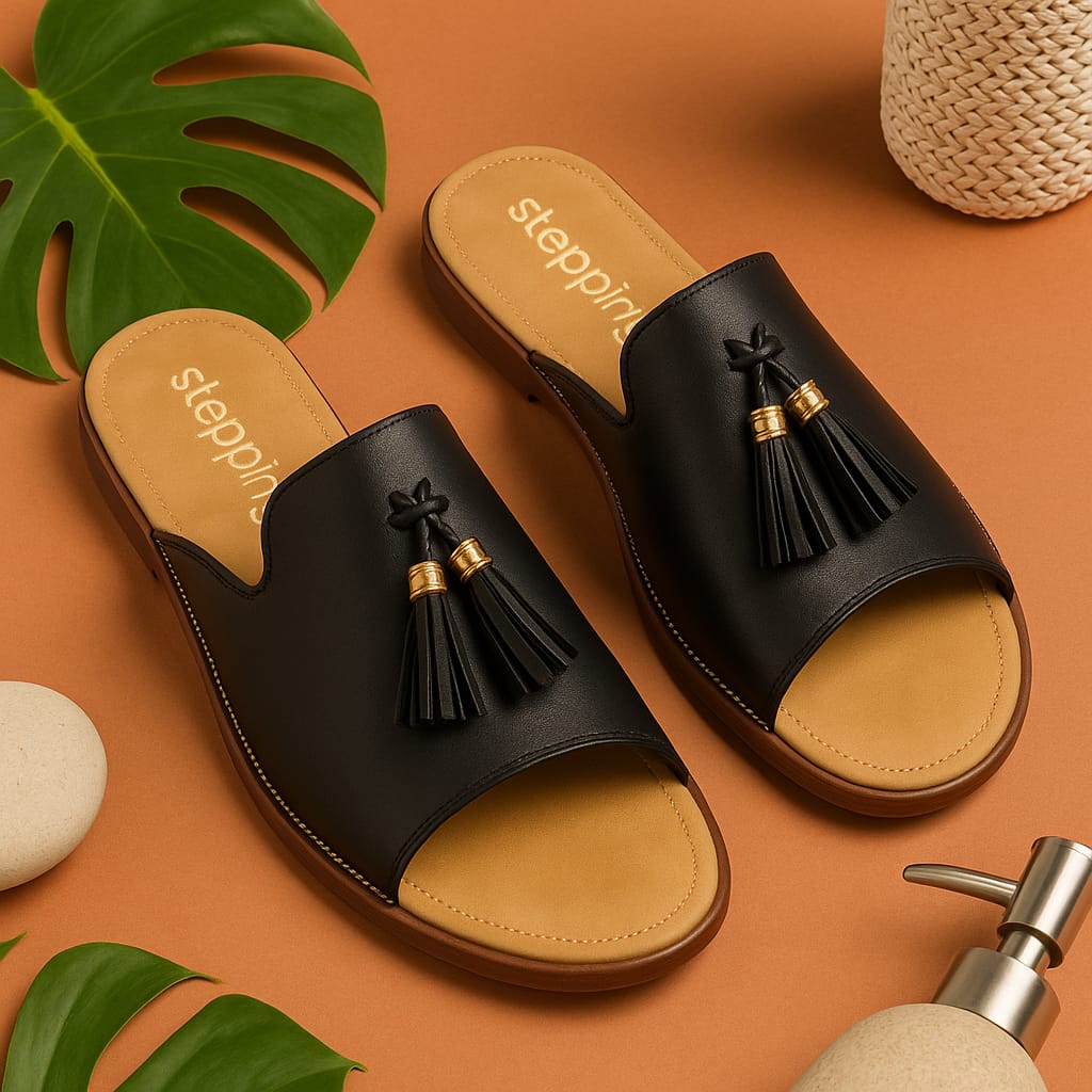 Steppings Women's Tassel Slip-On Flats β Premium Comfort (V906)