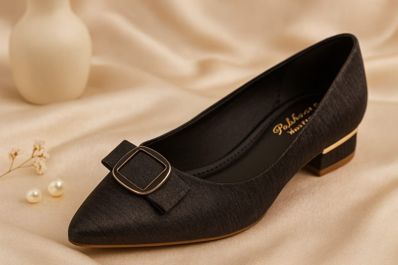 Elegant Buckle Pointed Toe Flats for women - Perfect for office and casual outings & ethinc parties.  (LB-2002)