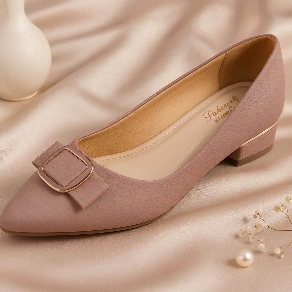 Elegant Buckle Pointed Toe Flats for women - Perfect for office and casual outings & ethinc parties.  (LB-2002)