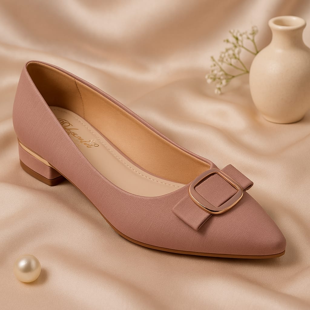 Elegant Buckle Pointed Toe Flats for women - Perfect for office and casual outings & ethinc parties.  (LB-2002)