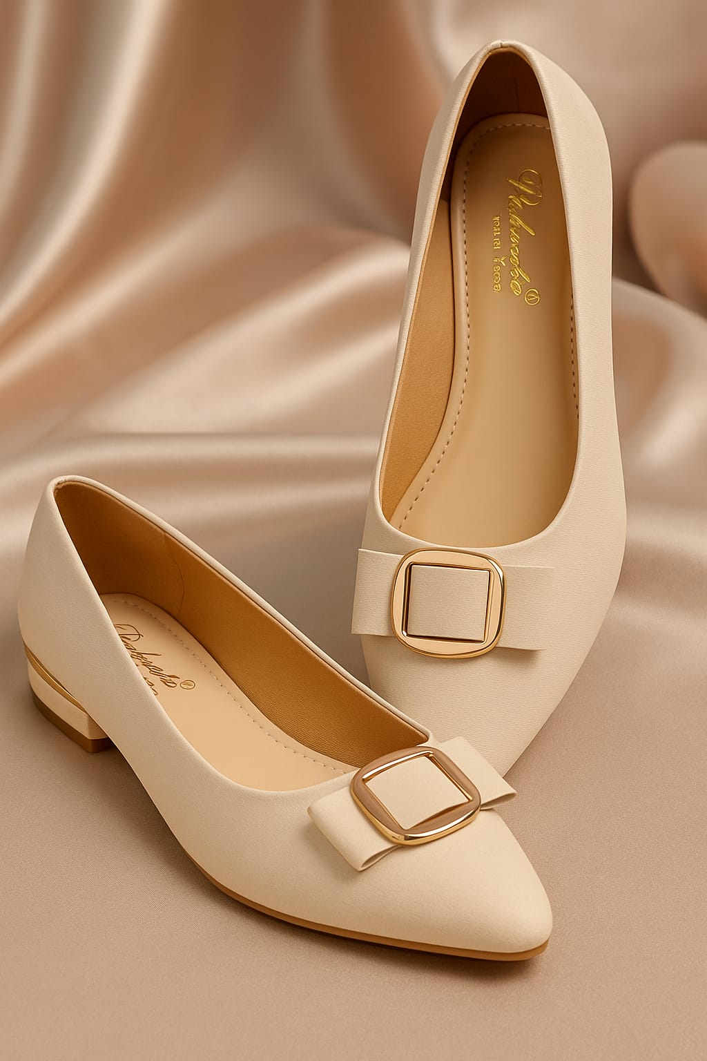 Elegant Buckle Pointed Toe Flats for women - Perfect for office and casual outings & ethinc parties.  (LB-2002)