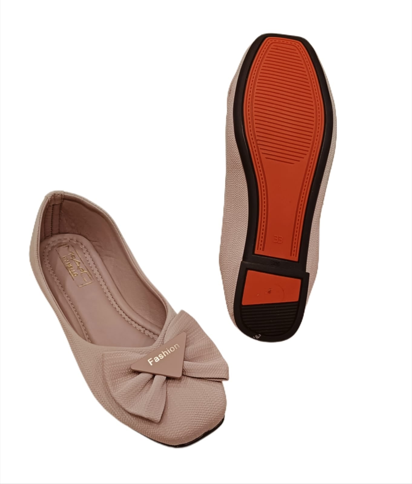 Kids’ Ballerina Shoes with Bow & Fashion Badge(KB-037)