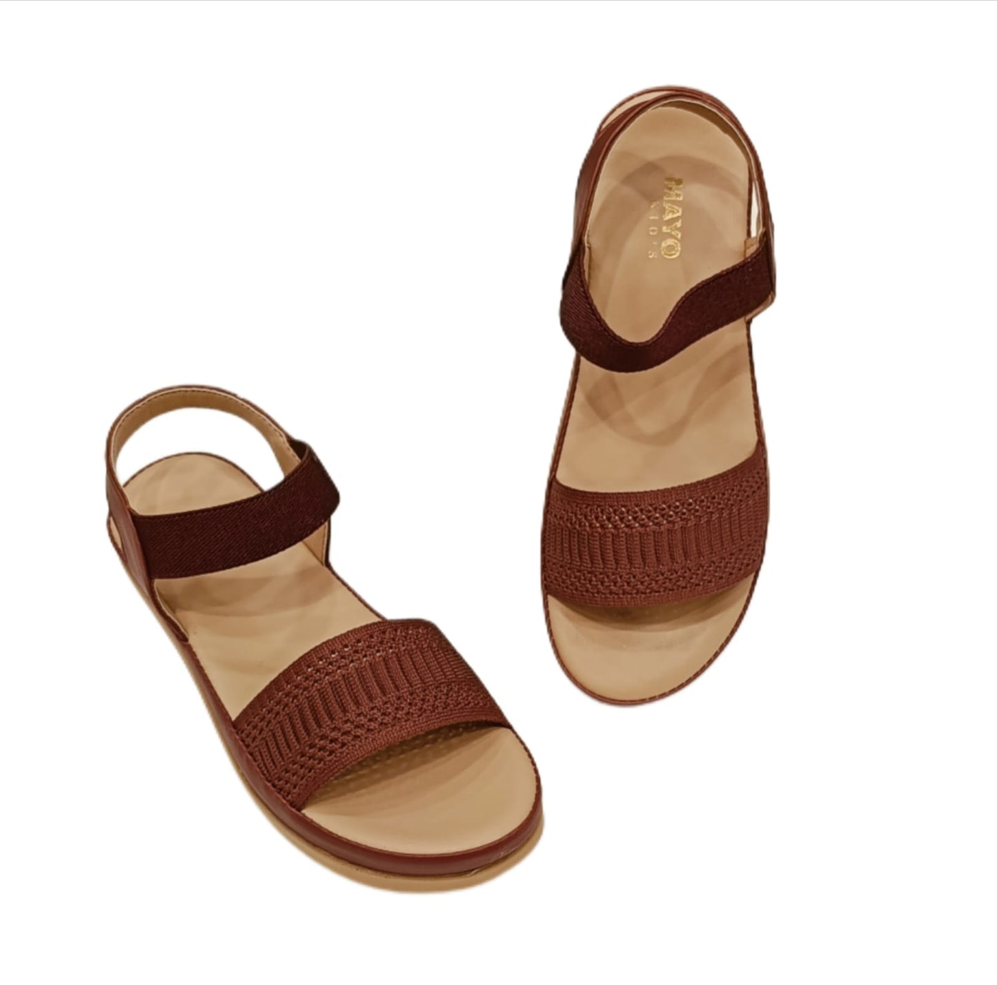 Kids’ Comfortable Casual Sandals with Elastic Strap & Textured Front Band (KC-05)