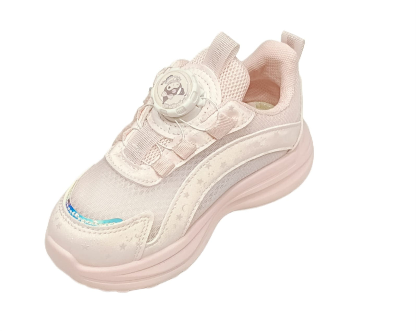 Kids’ Cartoon Character Sneakers – Pink Mesh Casual Sports Shoes (SS-8802)