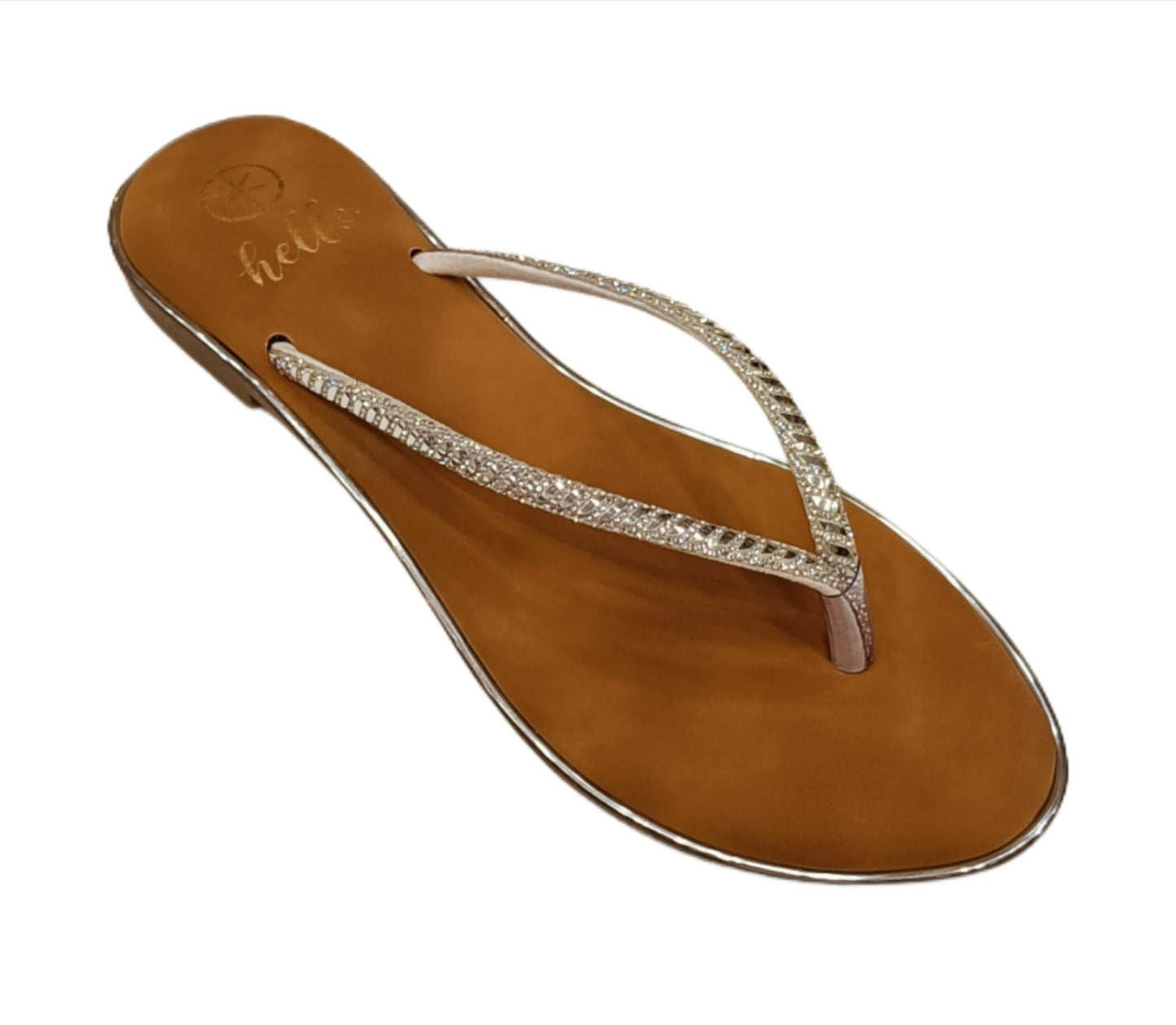Hello Women’s Stylish Embellished Flip-Flop Sandals (LC-742)