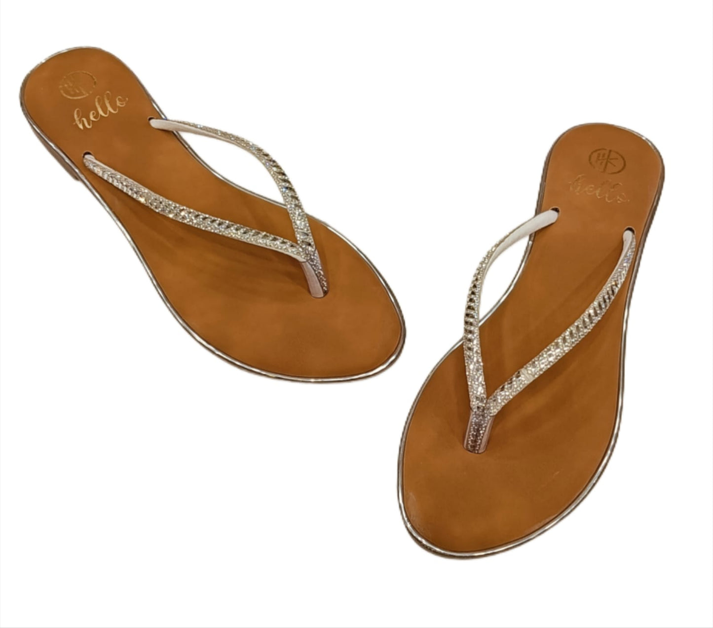 Hello Women’s Stylish Embellished Flip-Flop Sandals (LC-742)