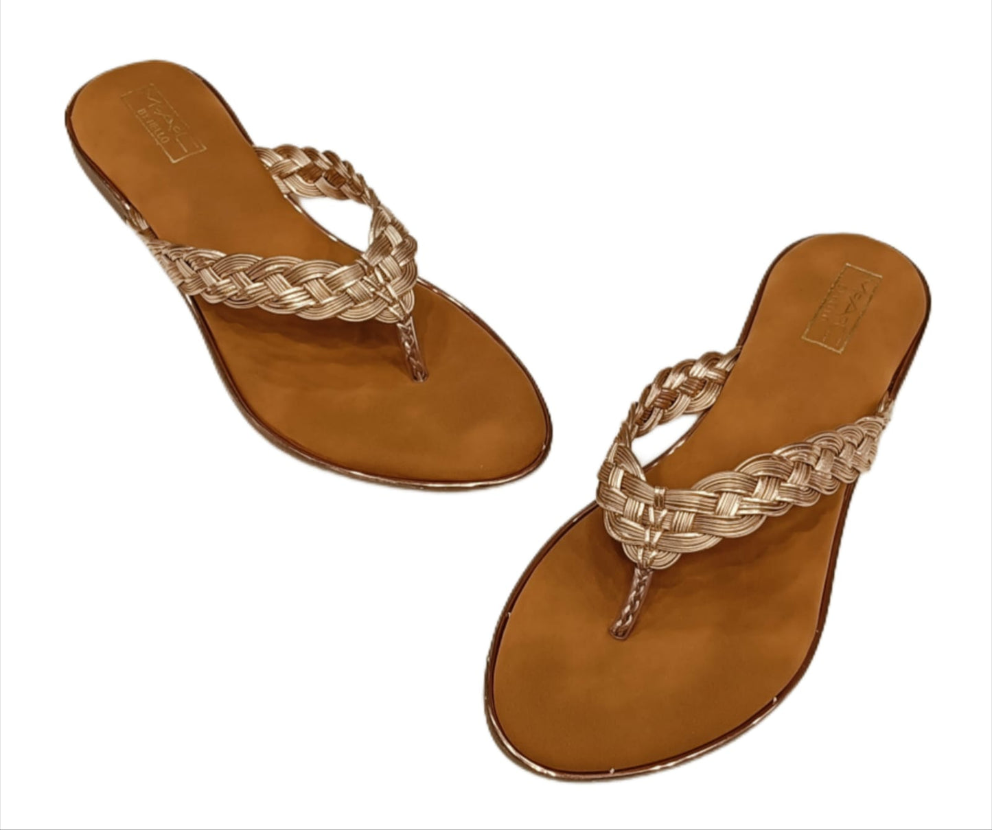 Mac by Hello Women’s Braided Strap Flip-Flop Flats (LC-736)