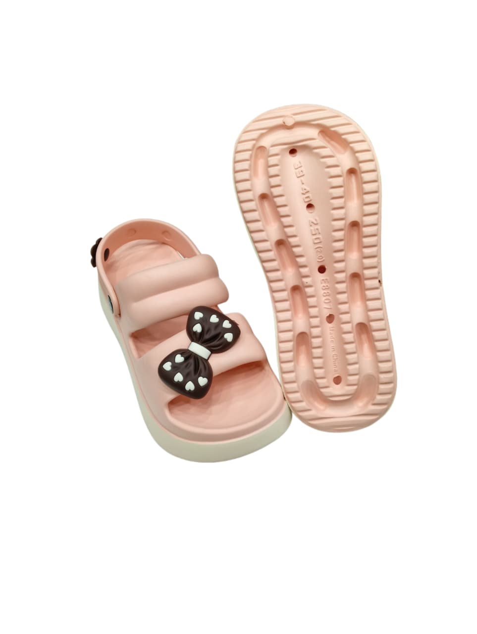 Women’s Bow Design Sandals – Soft, Lightweight & Comfortable EVA Slip-On Footwear (KKN-8807)