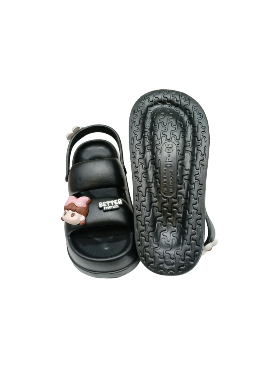 Women’s “Better Friends” Cartoon Sandals – Soft, Lightweight & Comfortable EVA Slip-On Footwear (KKN-3086)