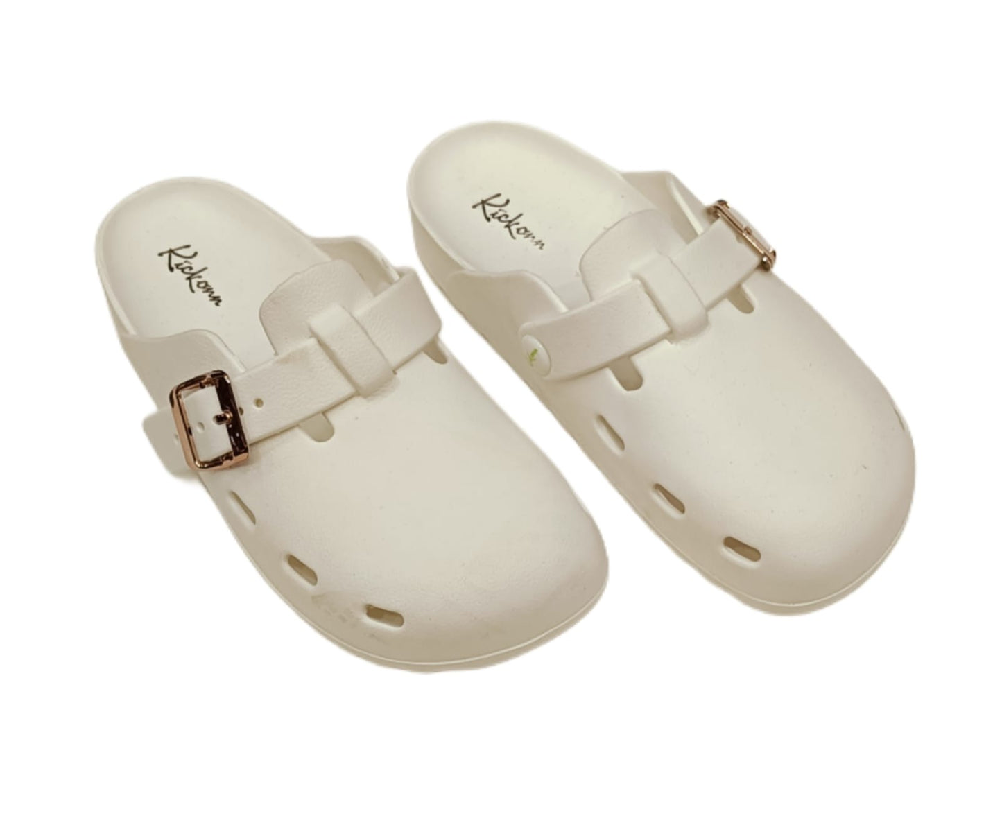 Women’s Buckle Strap Clogs – Stylish Lightweight Casual Footwear (KKN-006)
