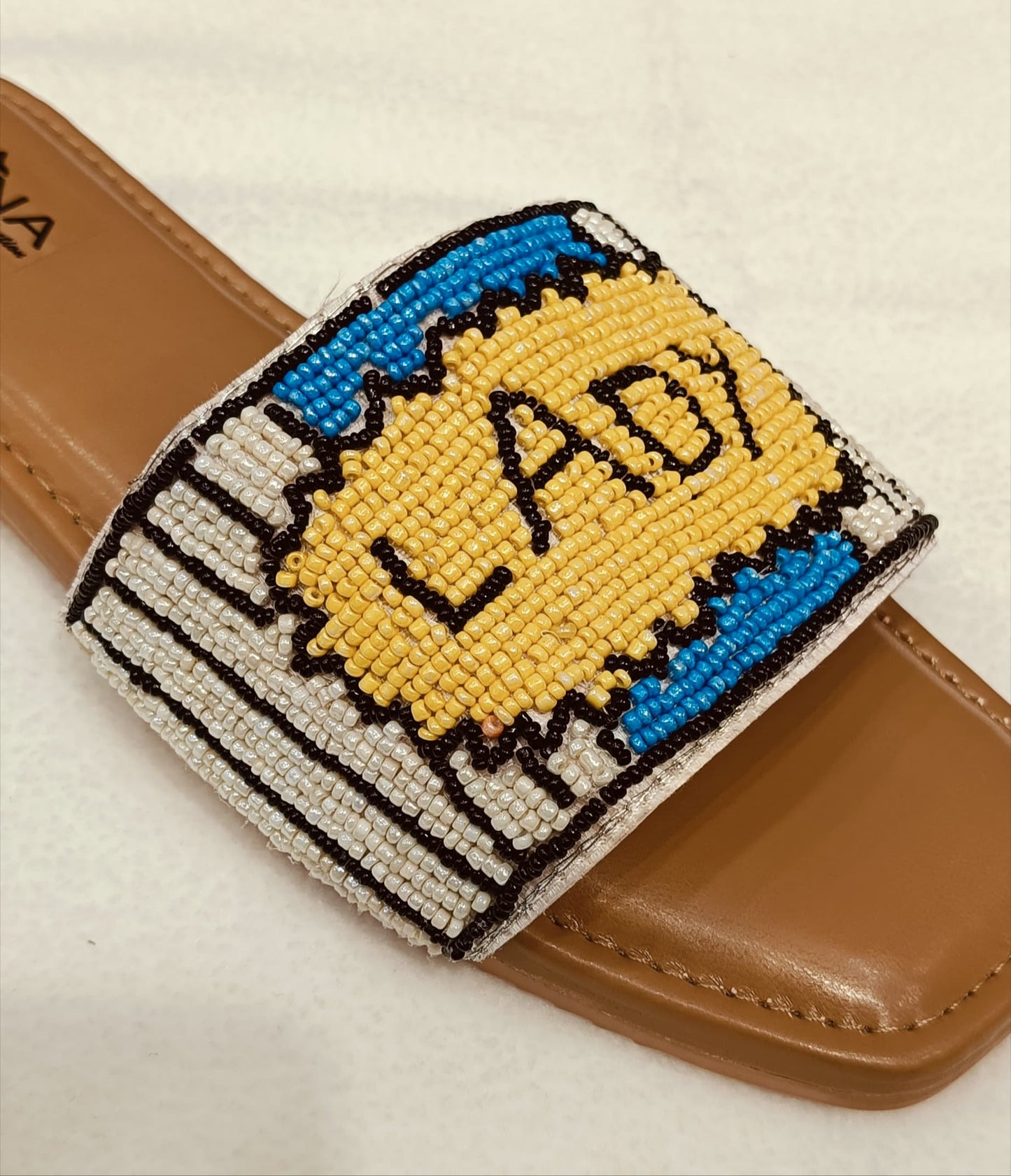 Embellished Beaded Slide Flats for Women (LC-BOSS)