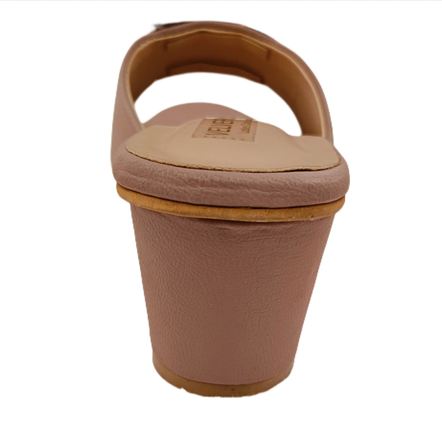 Elegant  Block Heel Mules with Decorative Buckle (Velveera LC-184)