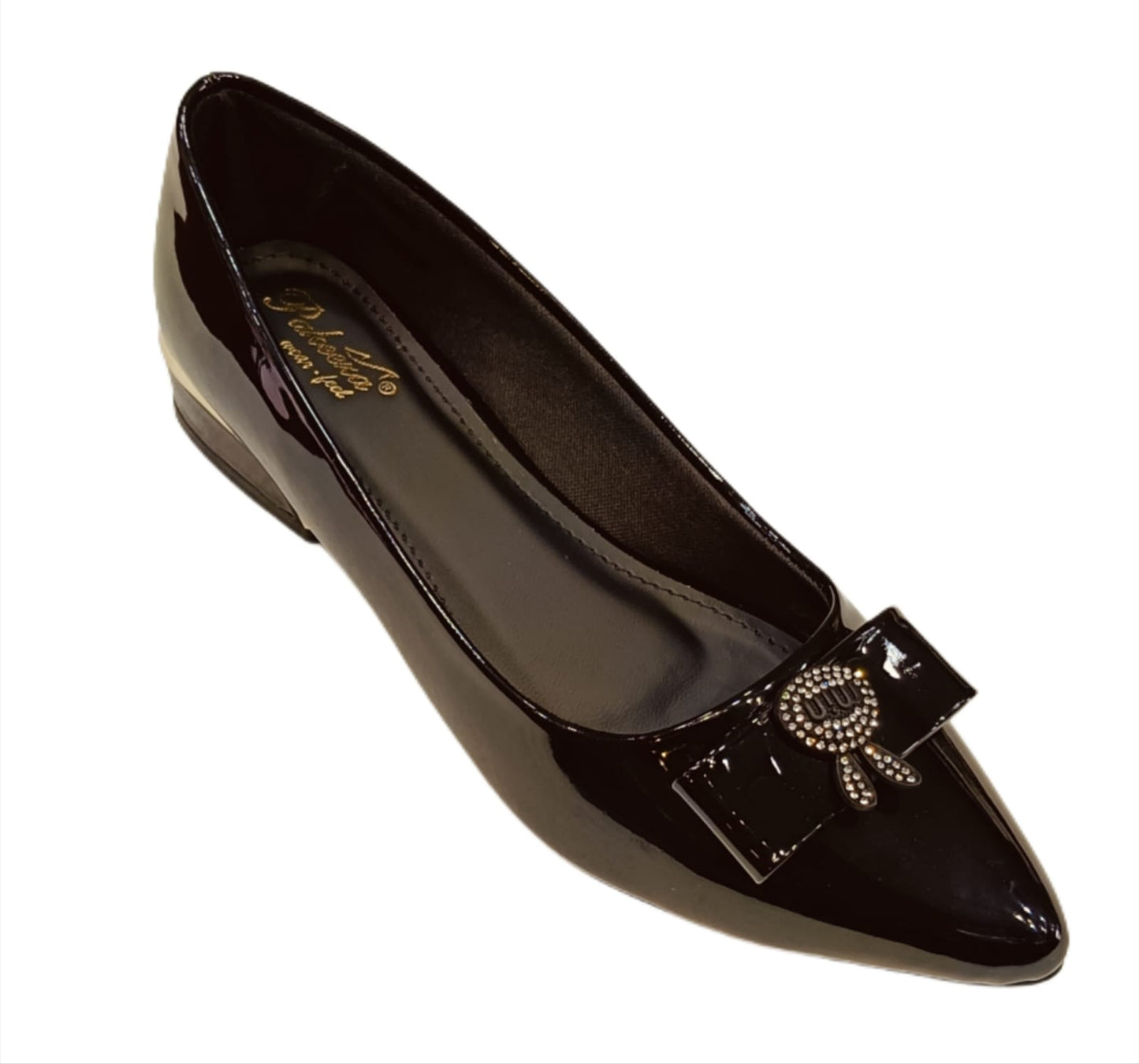 Elegant Patent Bow Ballerina Flats for Women (LB-2004)