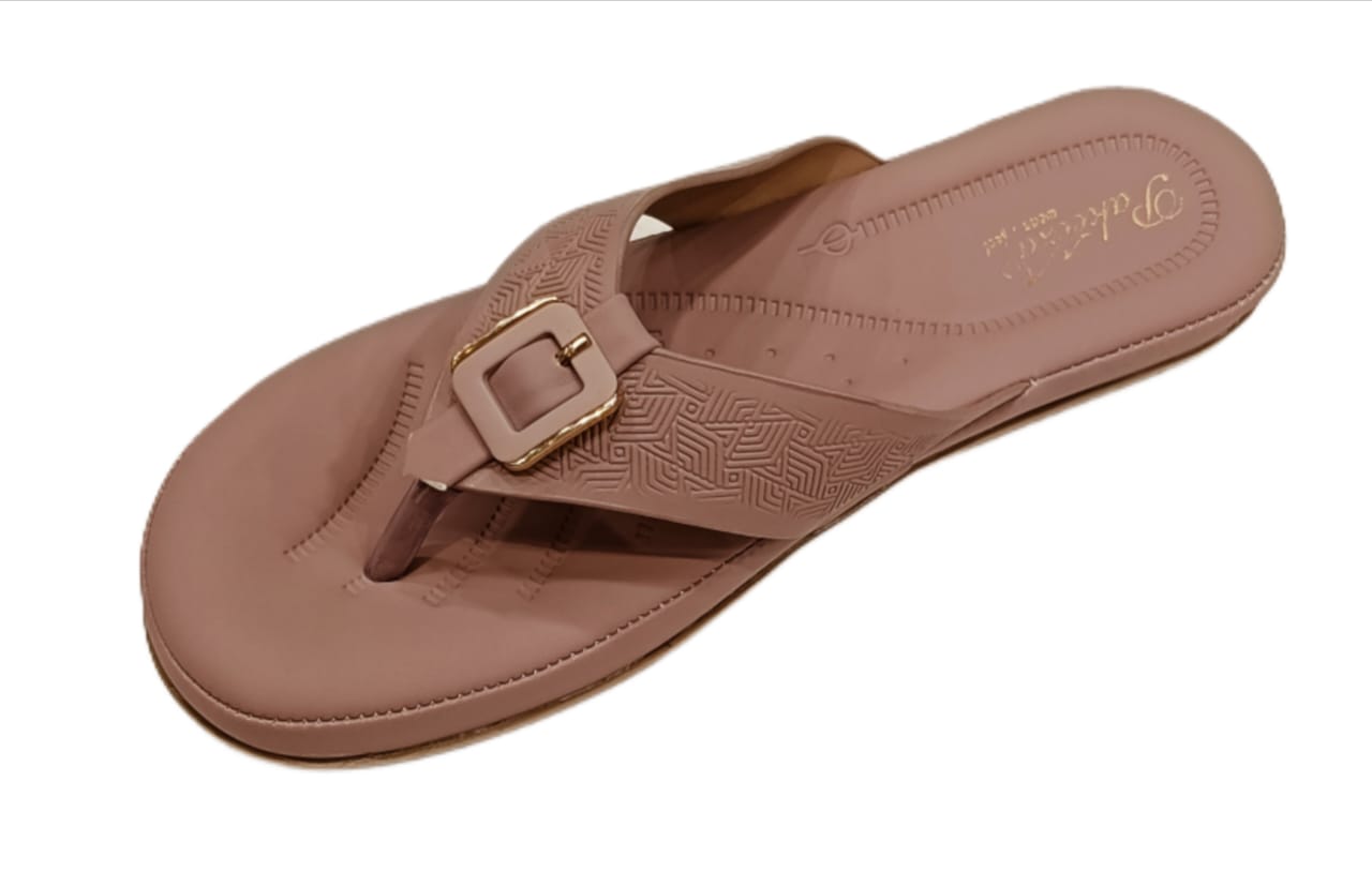 Stylish Buckle Design Comfortable Women’s Slippers (LC-2012)
