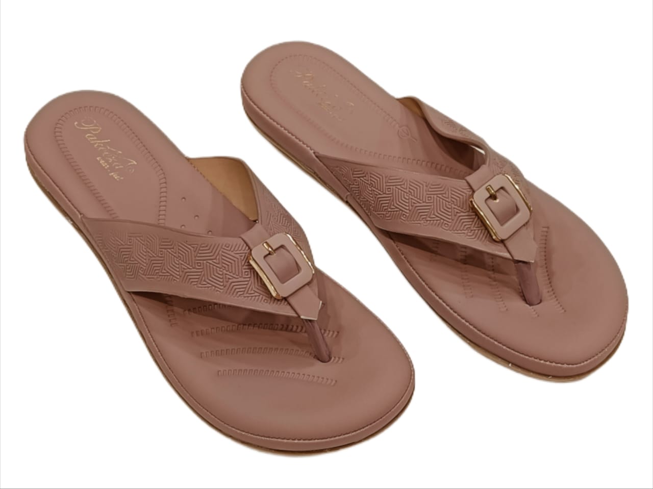 Stylish Buckle Design Comfortable Women’s Slippers (LC-2012)