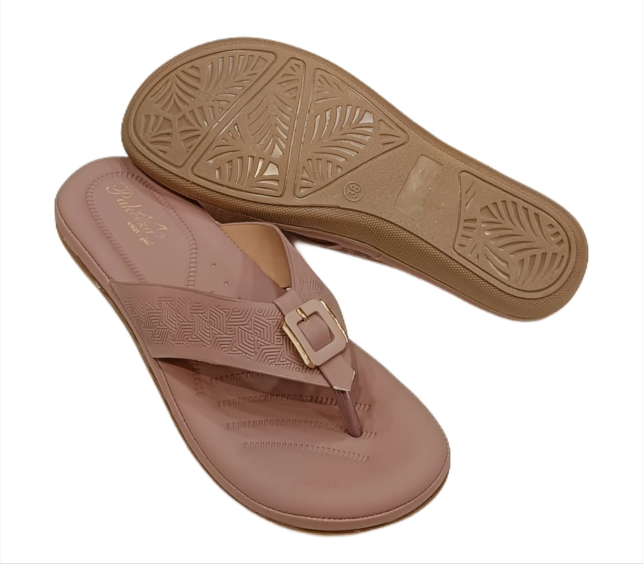 Stylish Buckle Design Comfortable Women’s Slippers (LC-2012)
