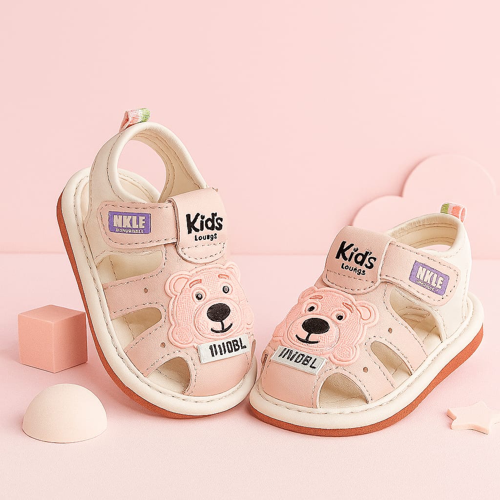 Kids’ Cute Bear Design Soft Comfortable Sandals (KS-ML302)