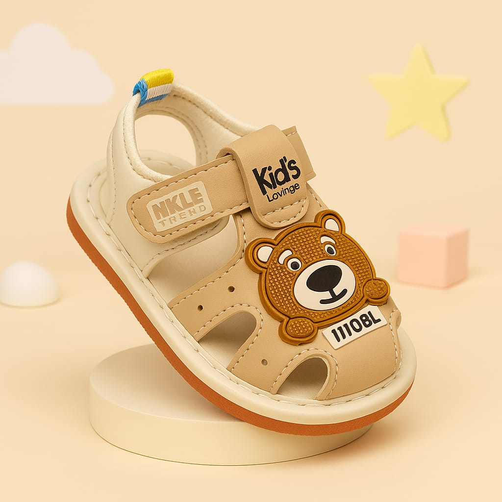 Kids’ Cute Bear Design Soft Comfortable Sandals (KS-ML302)