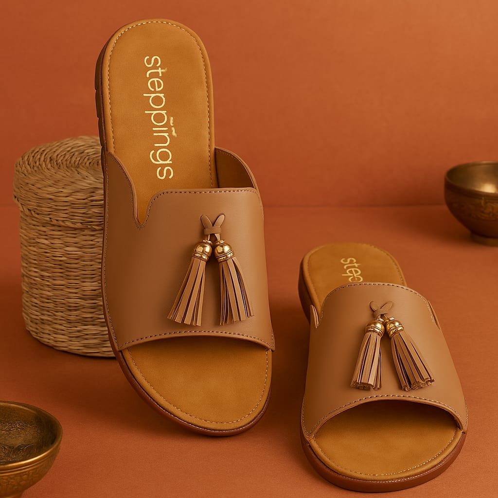 Steppings Women's Tassel Slip-On Flats β Premium Comfort (V906)