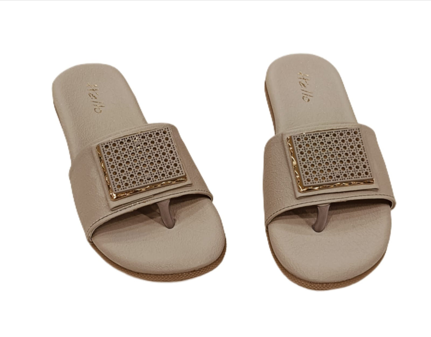 Kids’ Stylish Slip-On Chappal with Square Embellished Strap – Comfortable Daily Wear Sandals (KC-03)