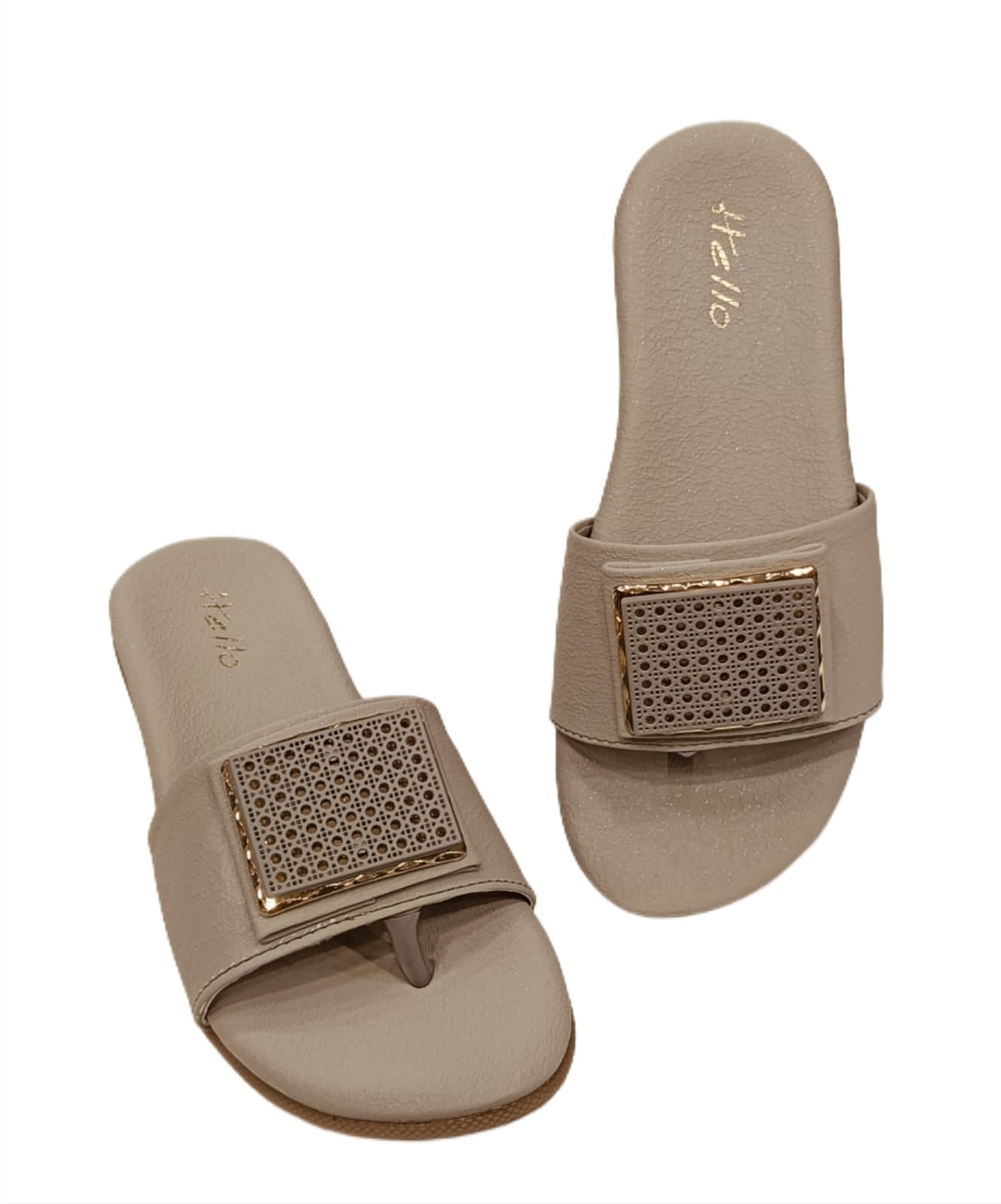 Kids’ Stylish Slip-On Chappal with Square Embellished Strap – Comfortable Daily Wear Sandals (KC-03)