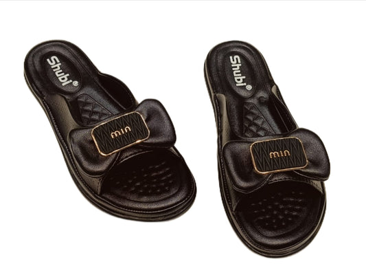 Kids’ Slip-On Bow Sandal – Comfortable Casual Slippers with Cushioned Sole (KC-04)