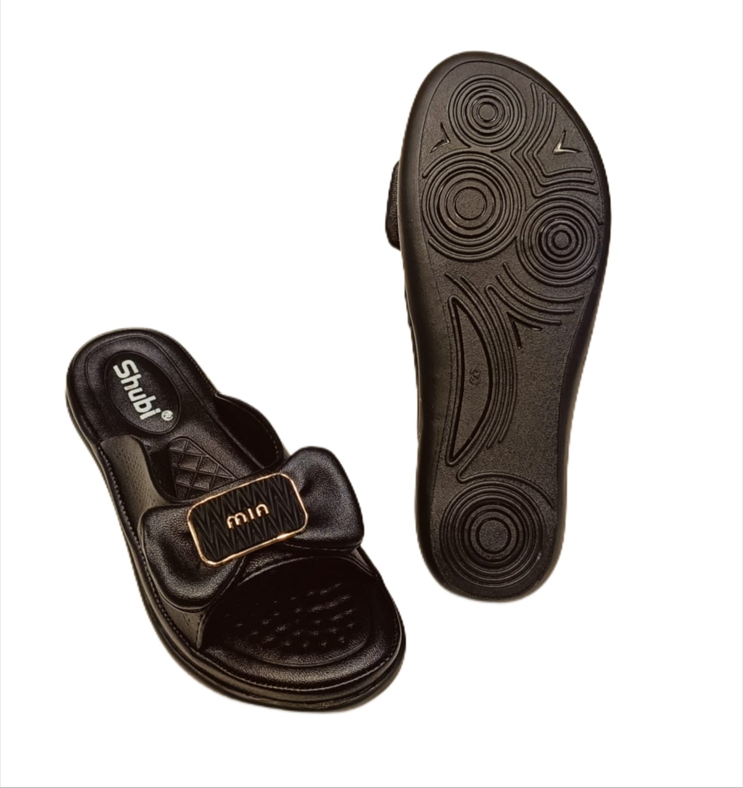 Kids’ Slip-On Bow Sandal – Comfortable Casual Slippers with Cushioned Sole (KC-04)